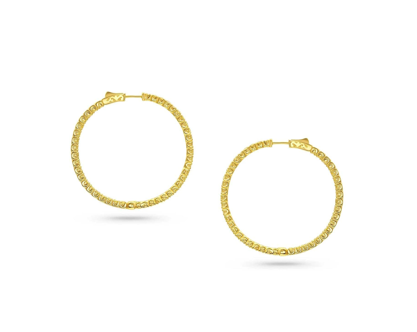 Rivière Natural Yellow Diamond Hoop Earrings