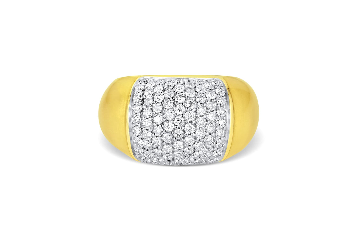 Soho Dome Diamond Ring in 18K Yellow Gold