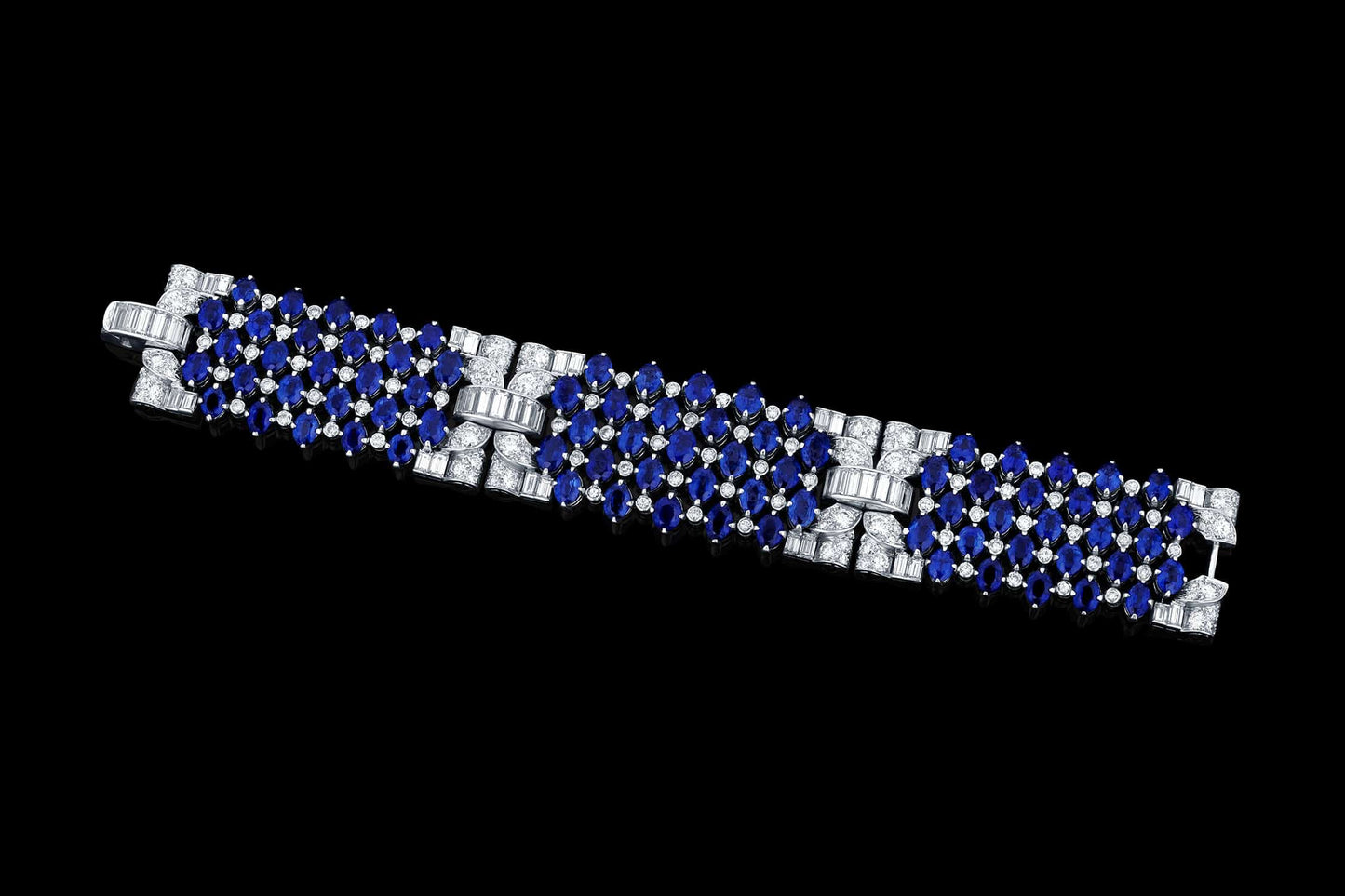 Estate signed Van Cleef & Arpels Sapphire and Diamond Bracelet