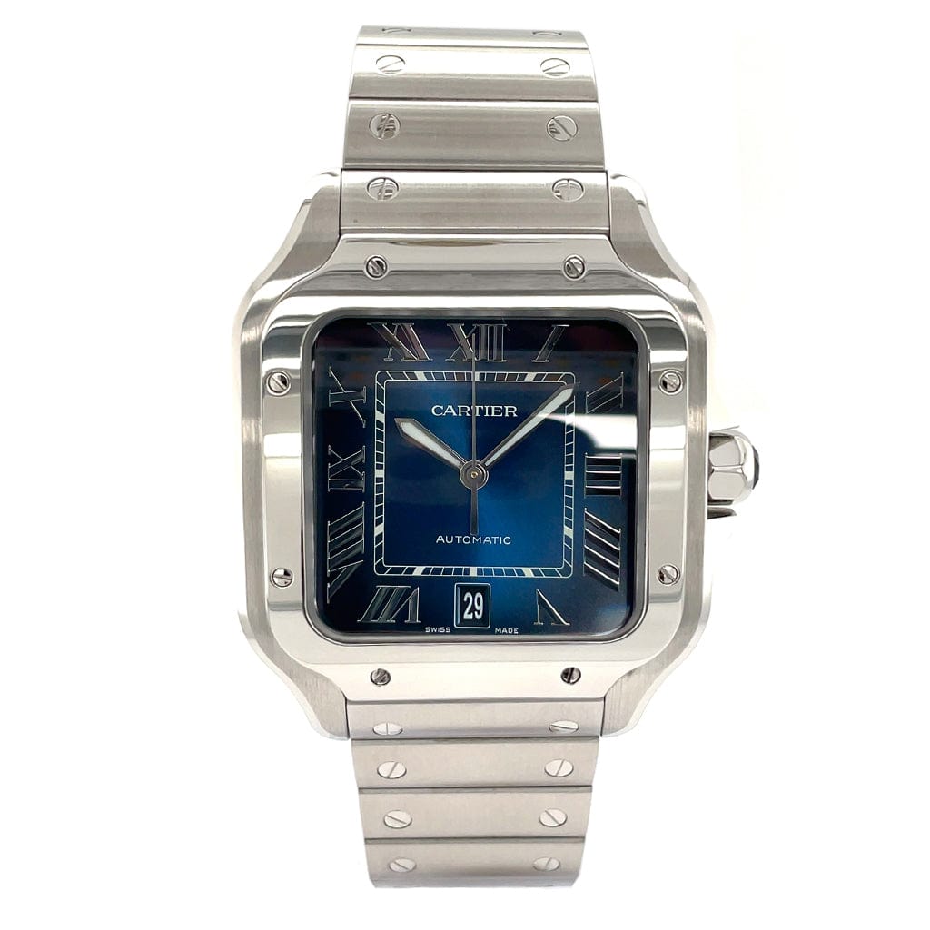 Cartier Santos De Cartier WSSA0030 Blue Dial - Certified Pre-Owned