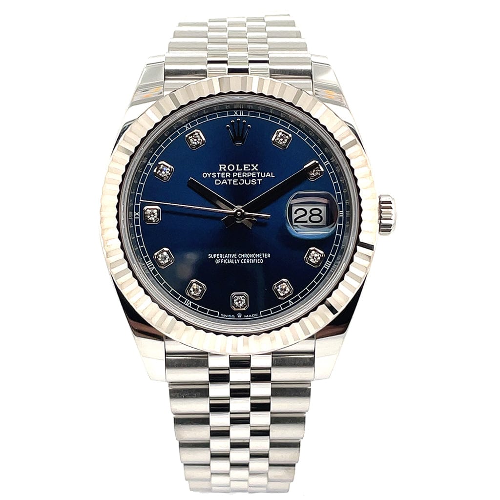Rolex Datejust Diamond Blue Dial 126334 - Pre-Owned