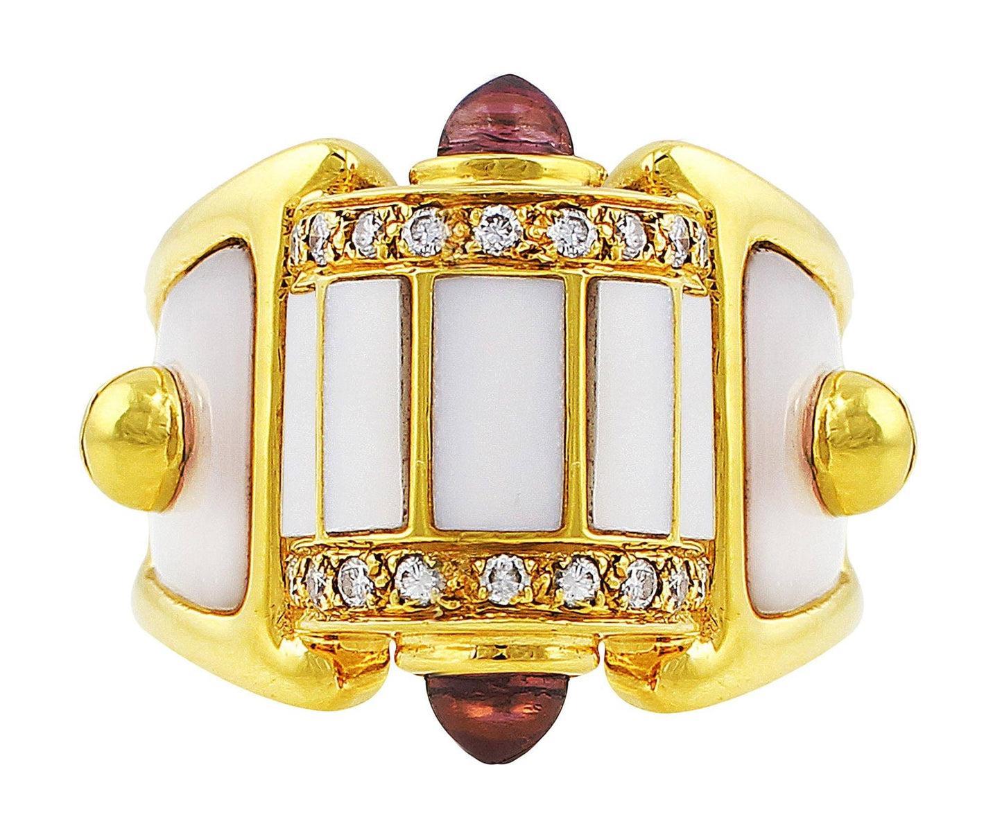 Mother of Pearl Panel Ring