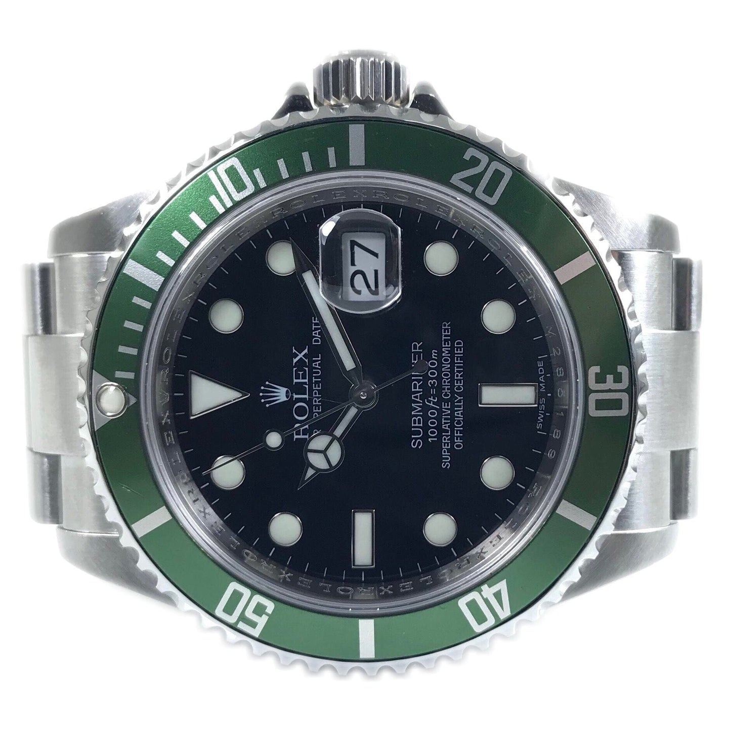 Rolex Submariner "Kermit" M Serial 40mm 16610LV - Pre-Owned