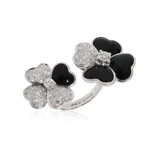 18K Celestial Cosmos Between the Finger Diamond Ring