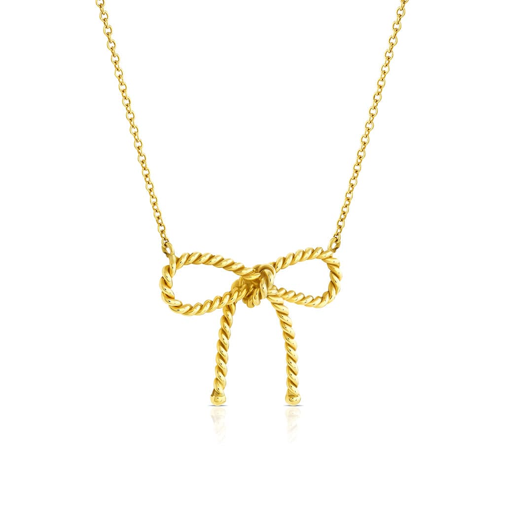 Tiffany & Co. 18K Yellow Gold Bow Necklace - Estate