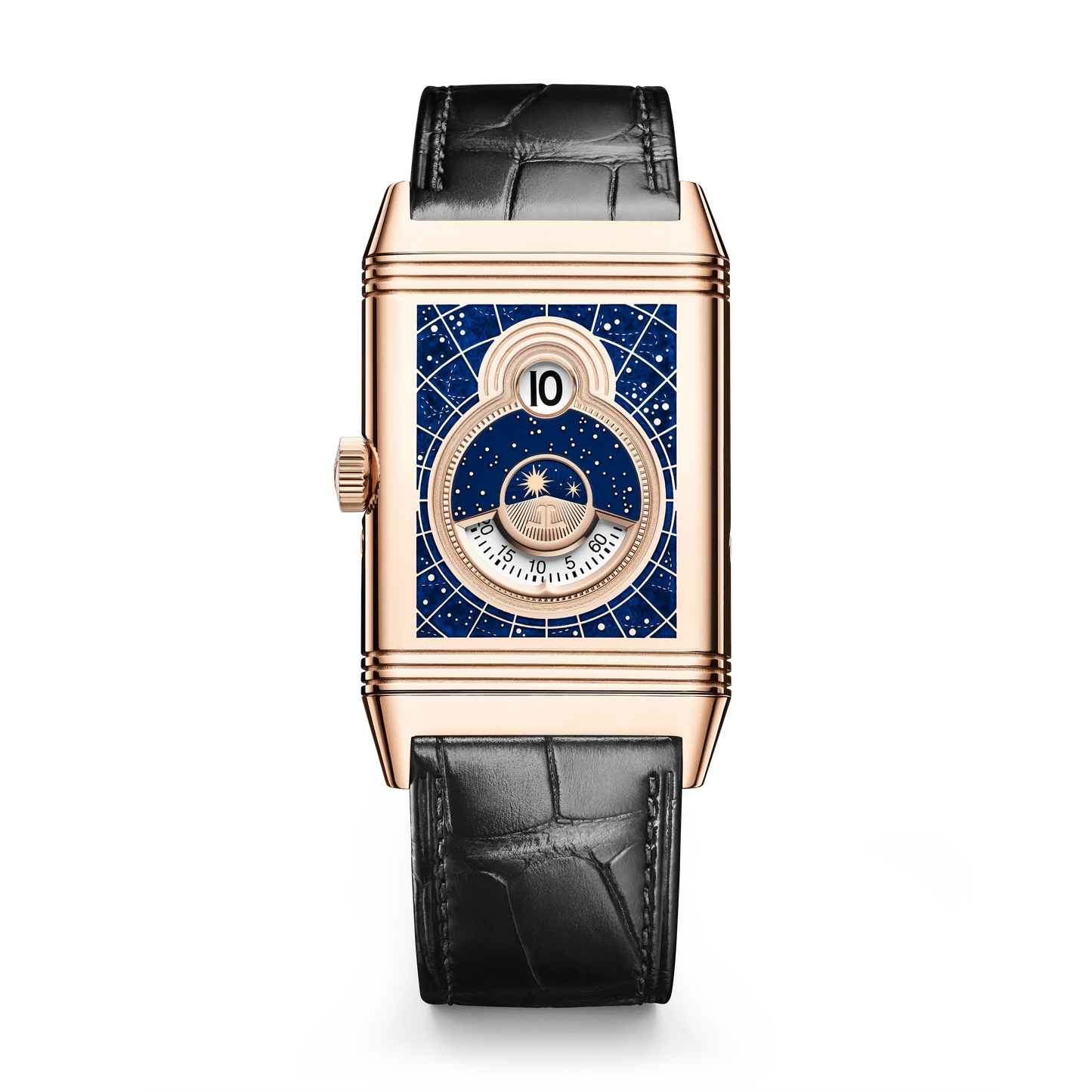 Pink Gold Reverso Tribute Nonantième Enamel Men’s Watch Q71125E1
