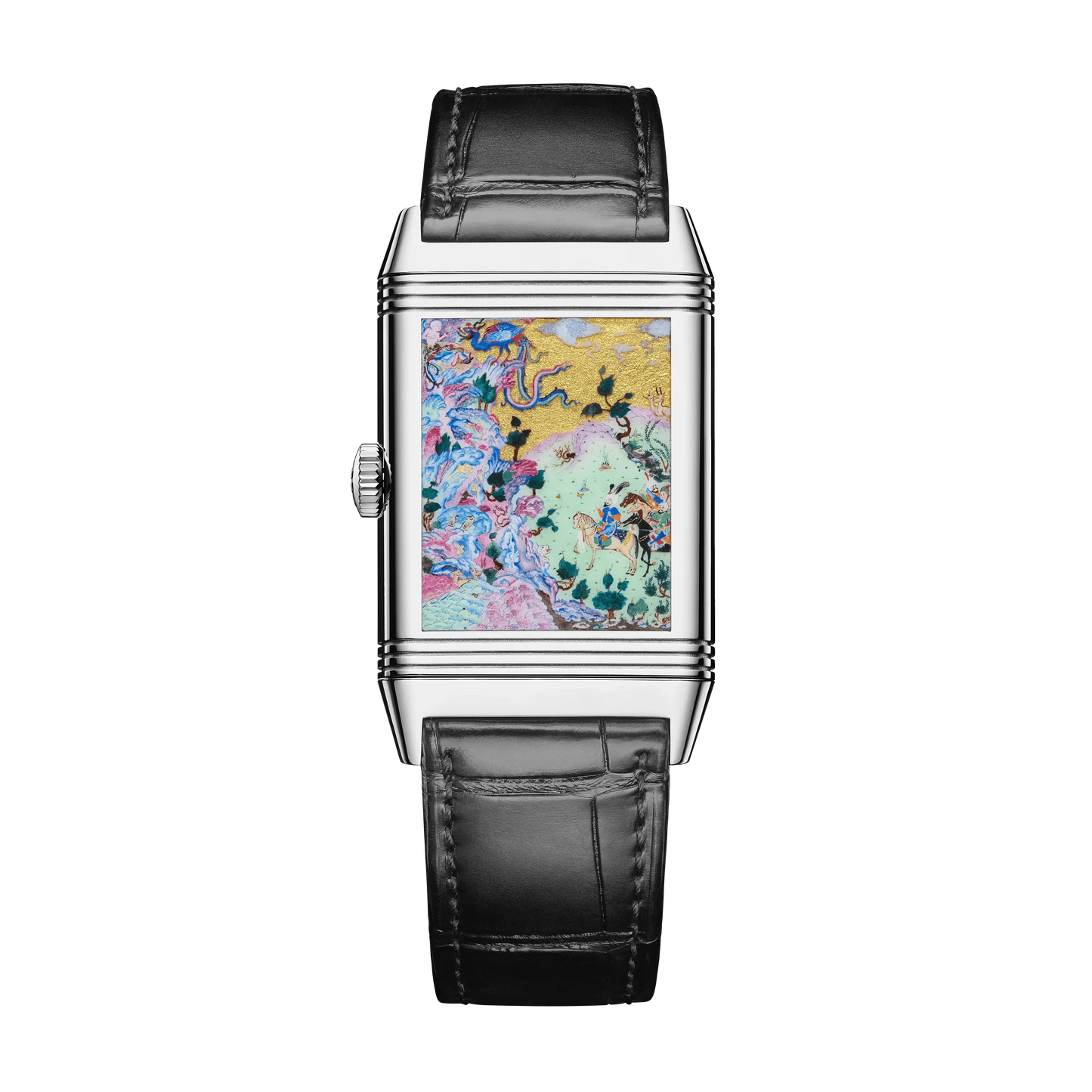 White Gold Reverso Tribute Enamel Men’s Watch Q39334S3