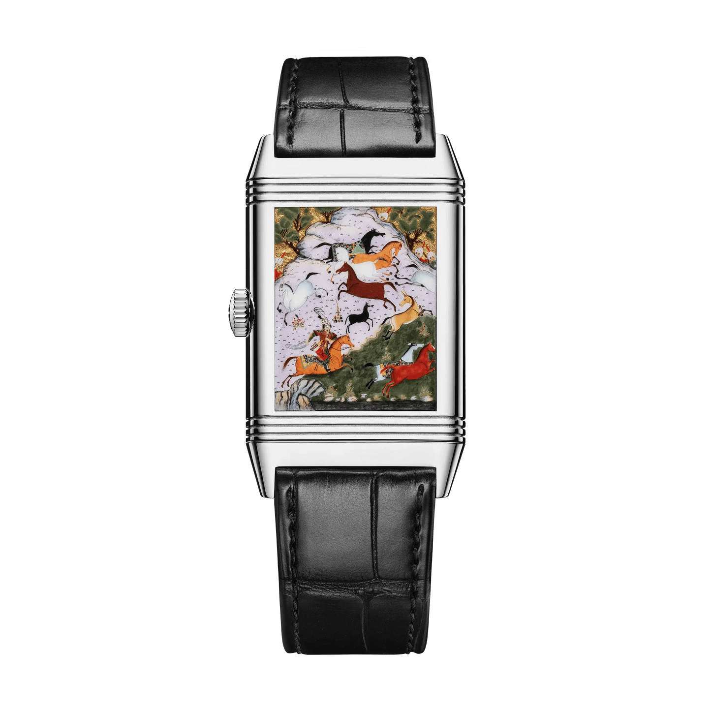 White Gold Reverso Tribute Enamel Men’s Watch Q39334S4