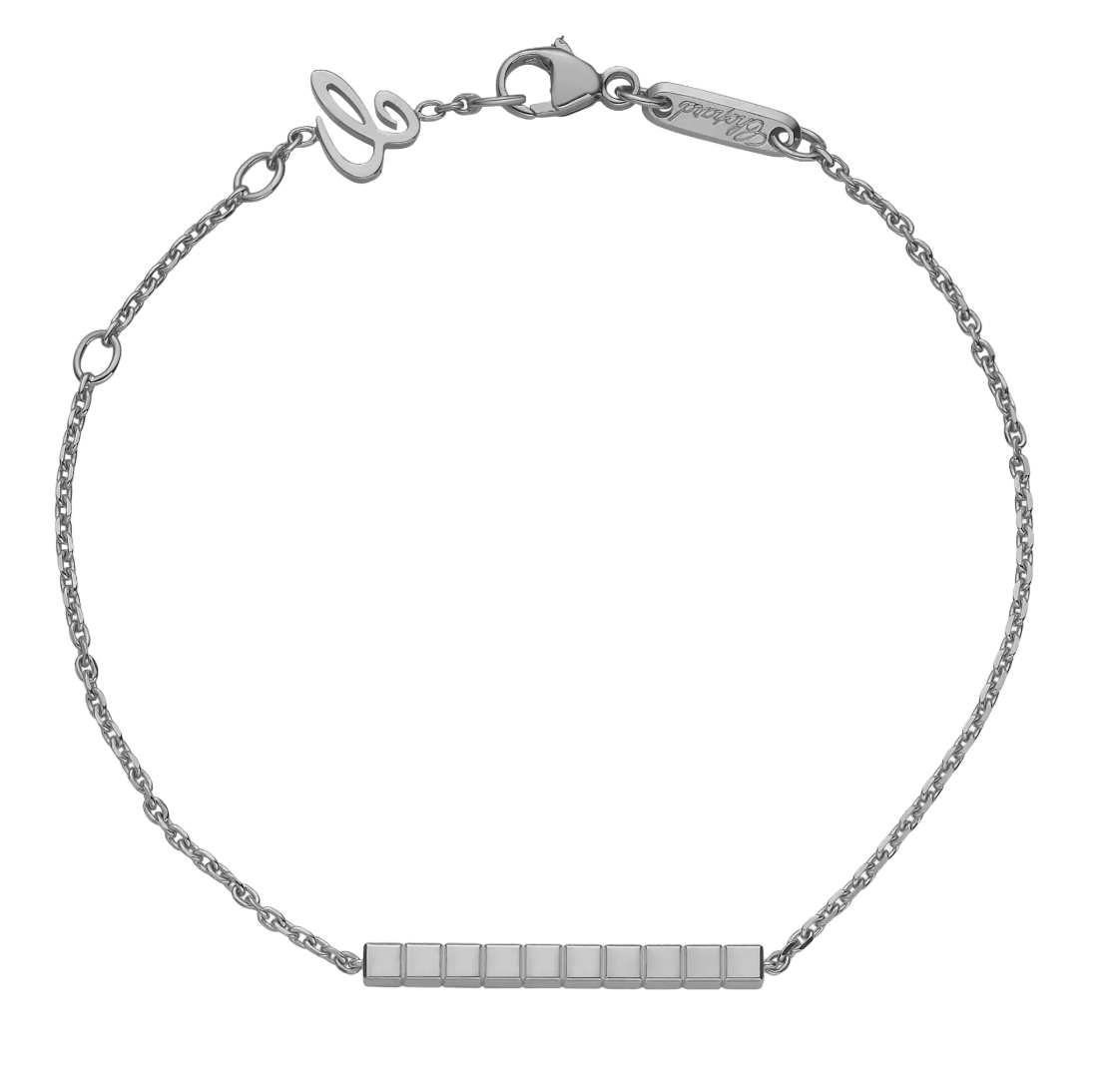 Ice Cube White Gold  Bracelet