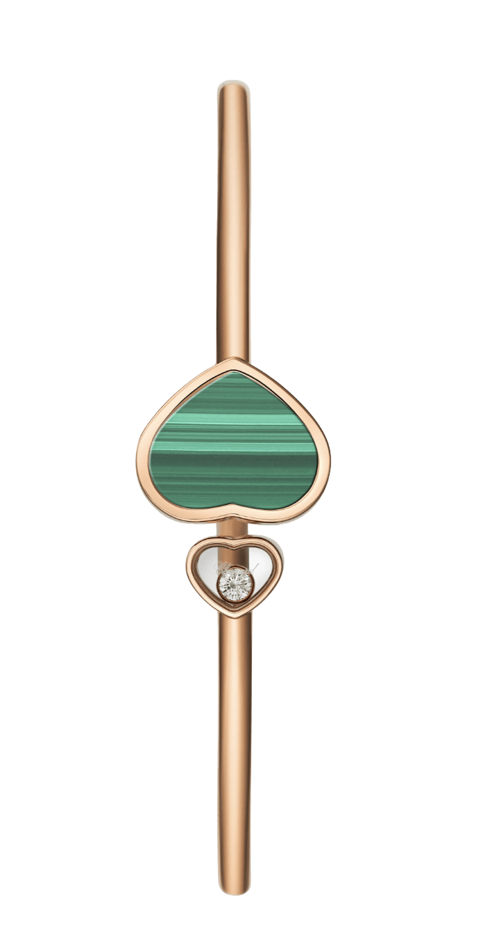 Happy Heart Bangle Malachite