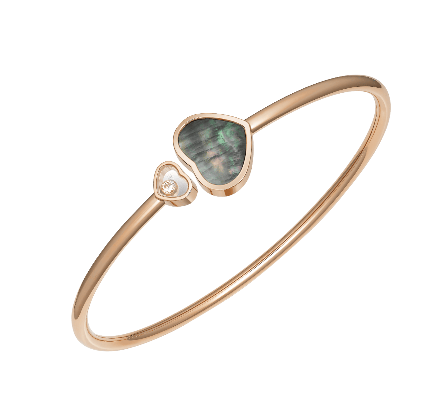 Happy Heart Bangle Black Tahitian