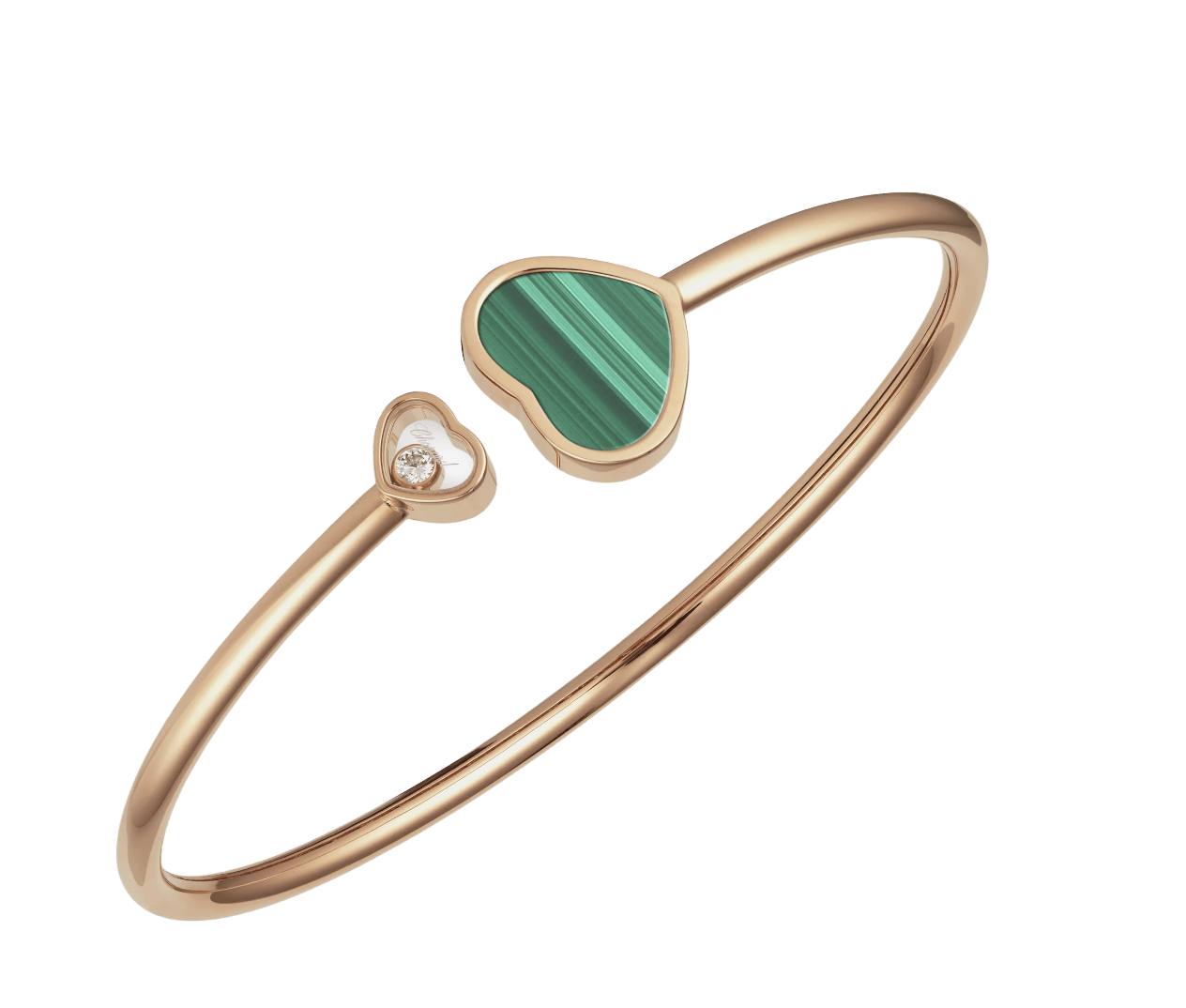 Happy Heart Bangle Malachite