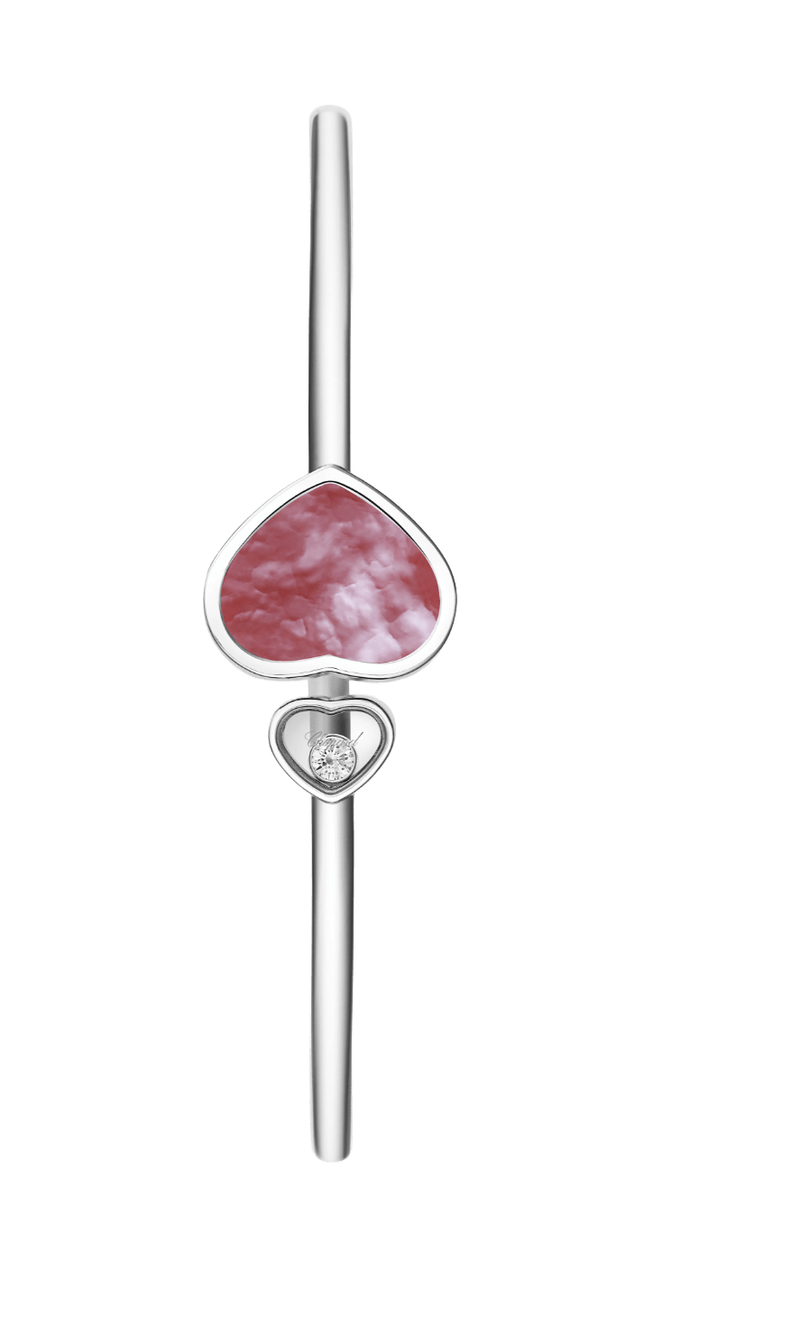 Happy Heart Bangle Mother Of Pearl
