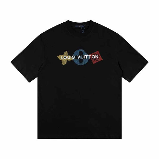 Alphabet pattern print t-shirt
