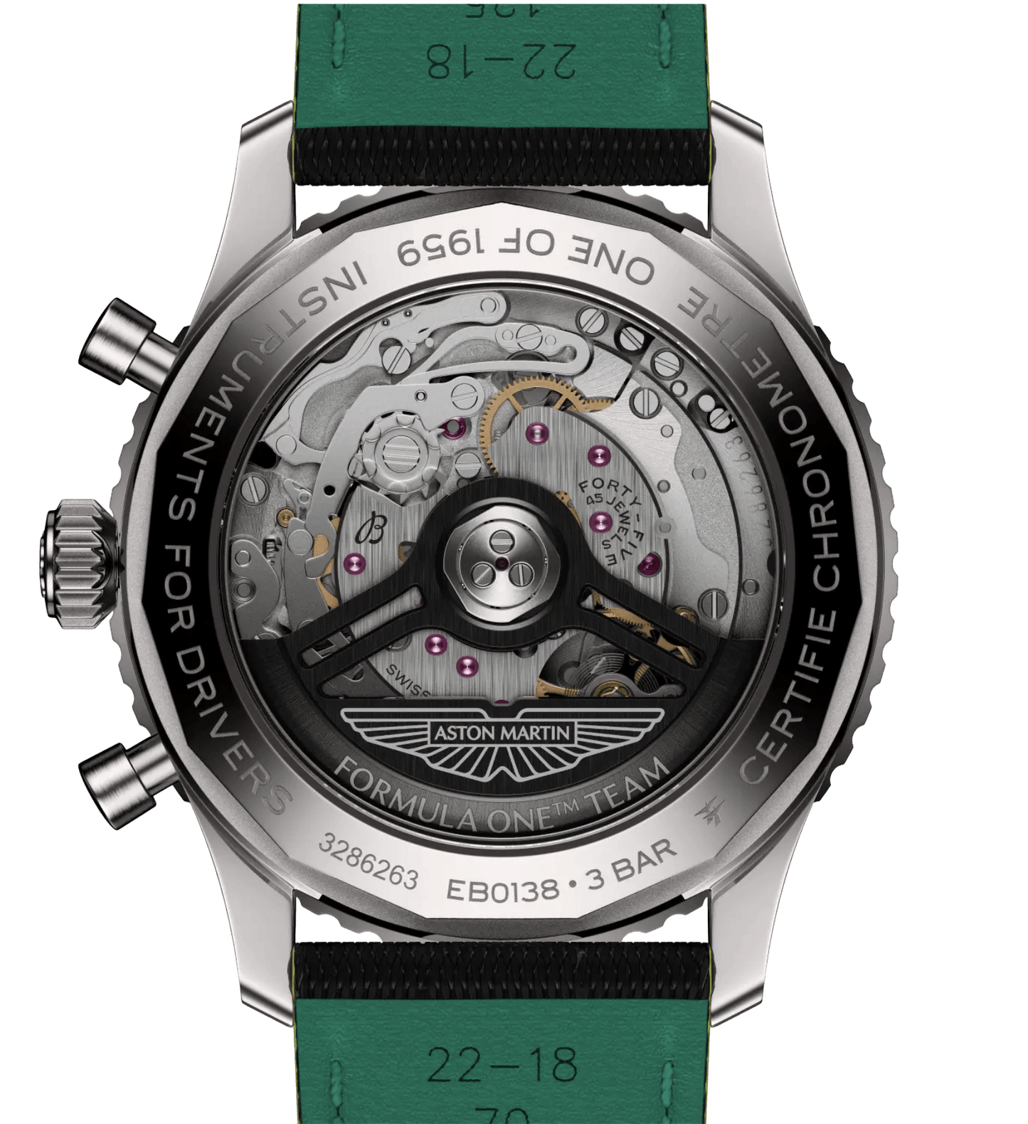 Navitimer B01 Chronograph 43 Aston Martin Aramco Formula ONE™ team EB01381A1B1X1