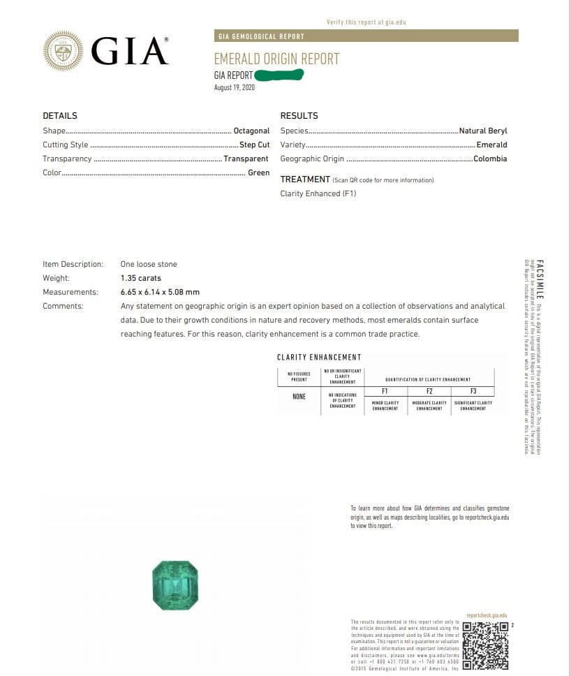 Platinum Colombian Emerald Bypass Ring, GIA Certified