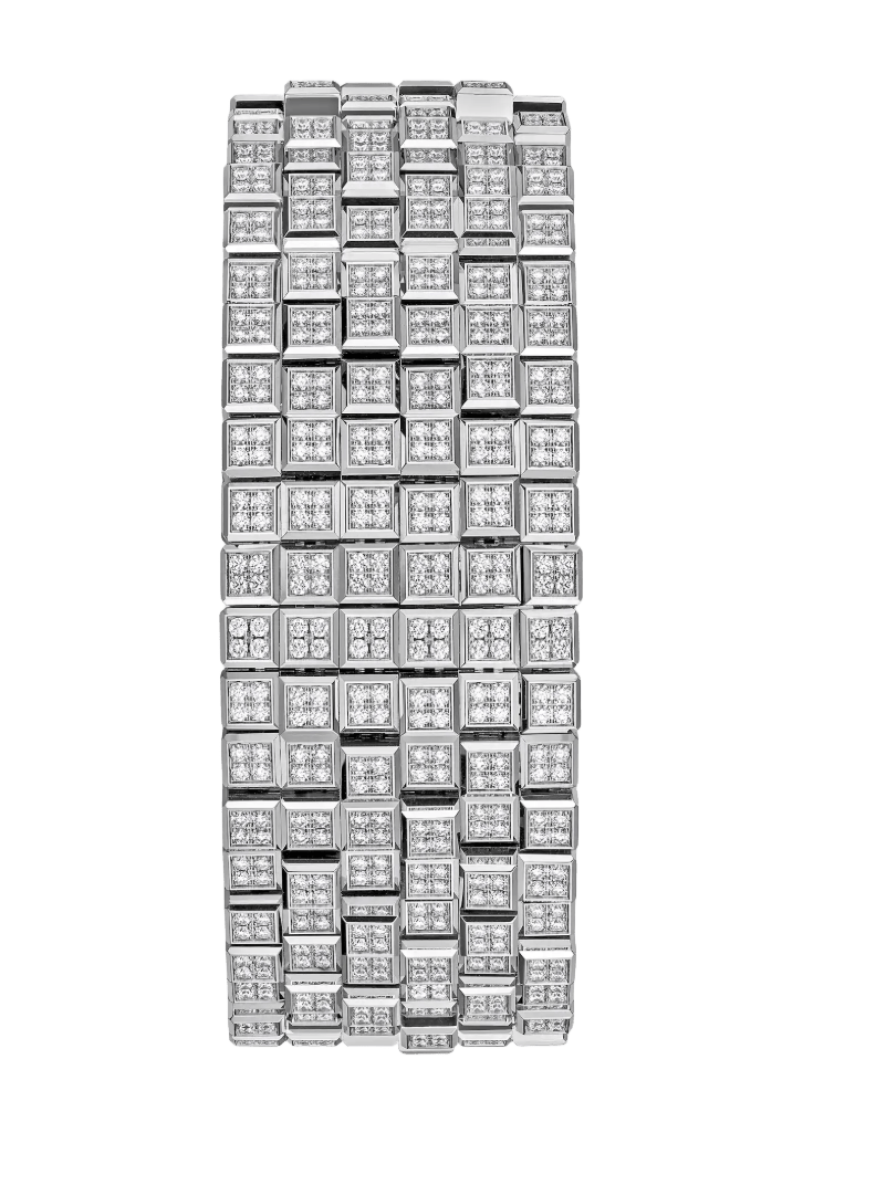 Ice Cube White Gold  Bracelet
