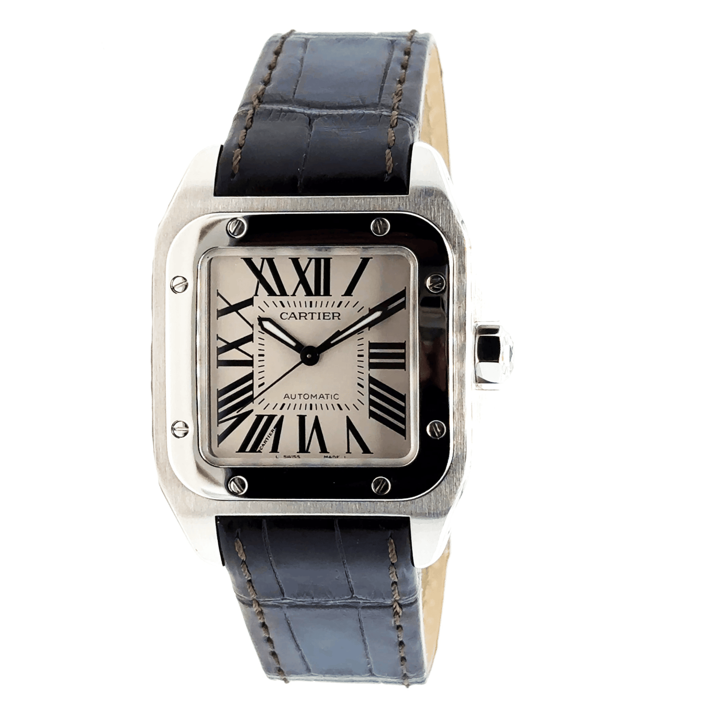 SANTOS DE CARTIER MEDIUM W20106XB - PRE - OWNED