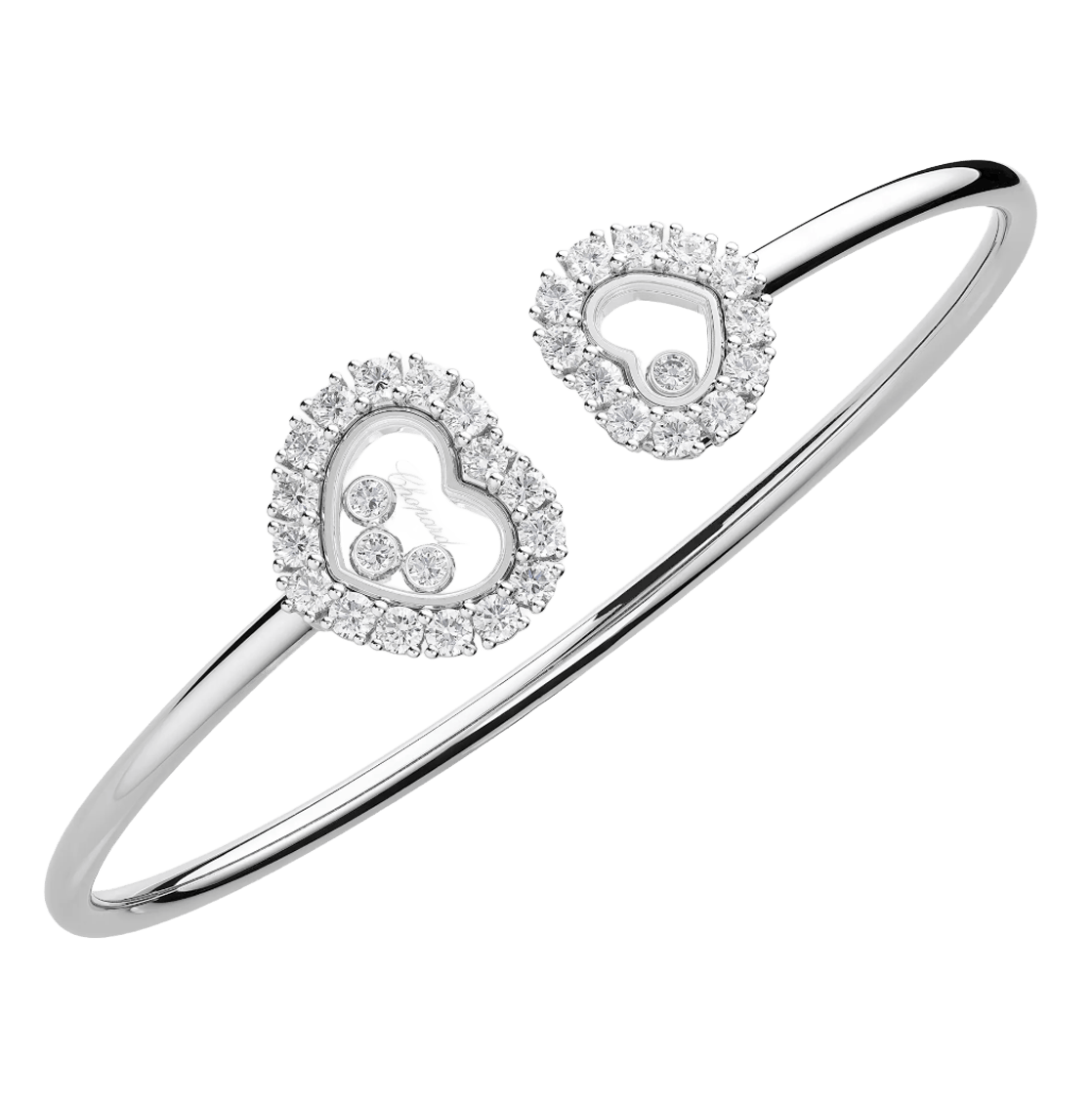 Happy Diamonds Icons Joaillerie White Gold Bangle Bracelet