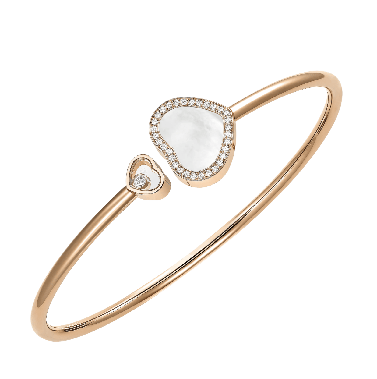 Happy Heart Bangle Mother of pearl