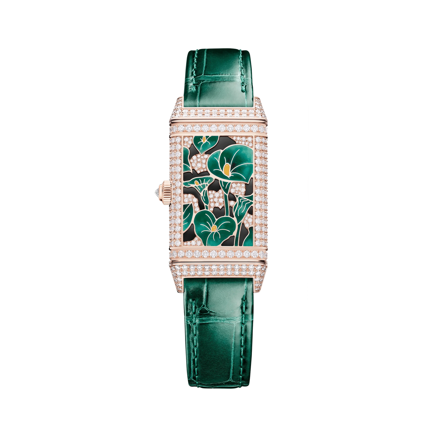 Pink Gold Reverso One Precious Flowers Women’s Watch Q3292434