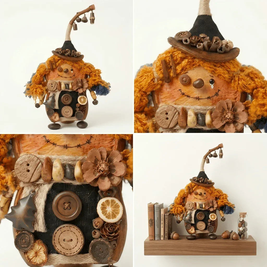 Fable Pod Sprite side view – seasonal artisan woodland collectible nature art | ZAPIFIY