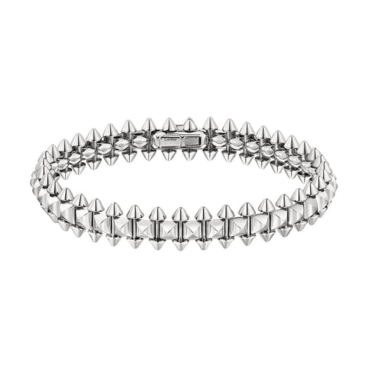 18K Celestial White Gold Clash De Bracelet