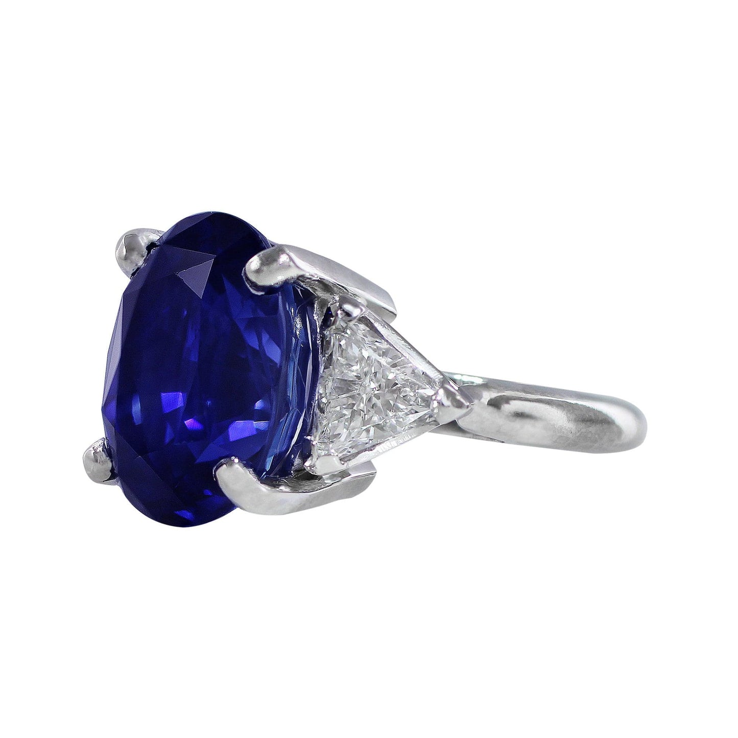 Platinum 14ct Ceylon Sapphire AGL Certified Ring