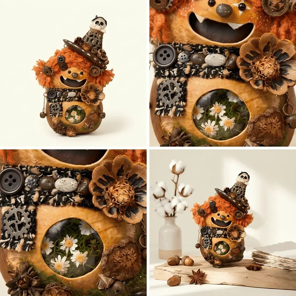 Gears Pod Sprite detail – ingenious handcrafted nature art piece | ZAPIFIY