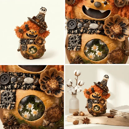 Gears Pod Sprite detail – ingenious handcrafted nature art piece | ZAPIFIY