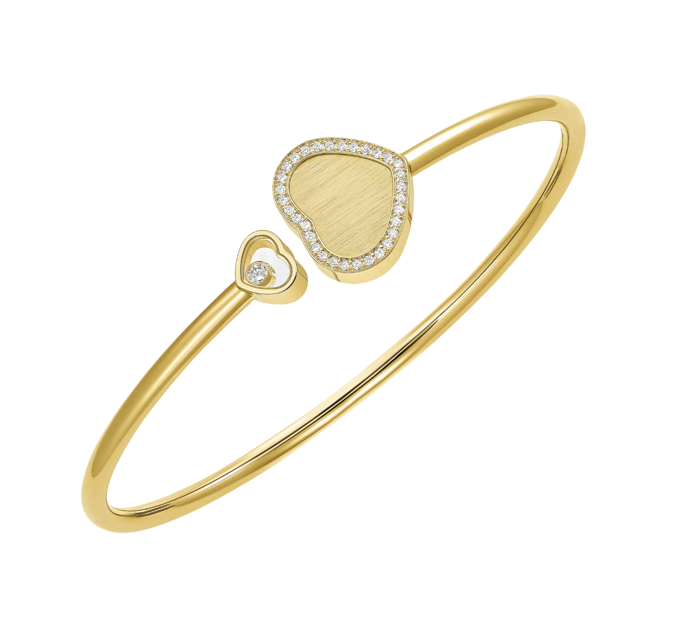 Happy Hearts Golden Hearts Bangle