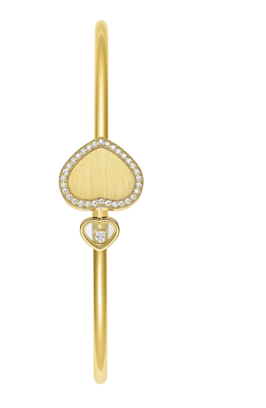Happy Hearts Golden Hearts Bangle