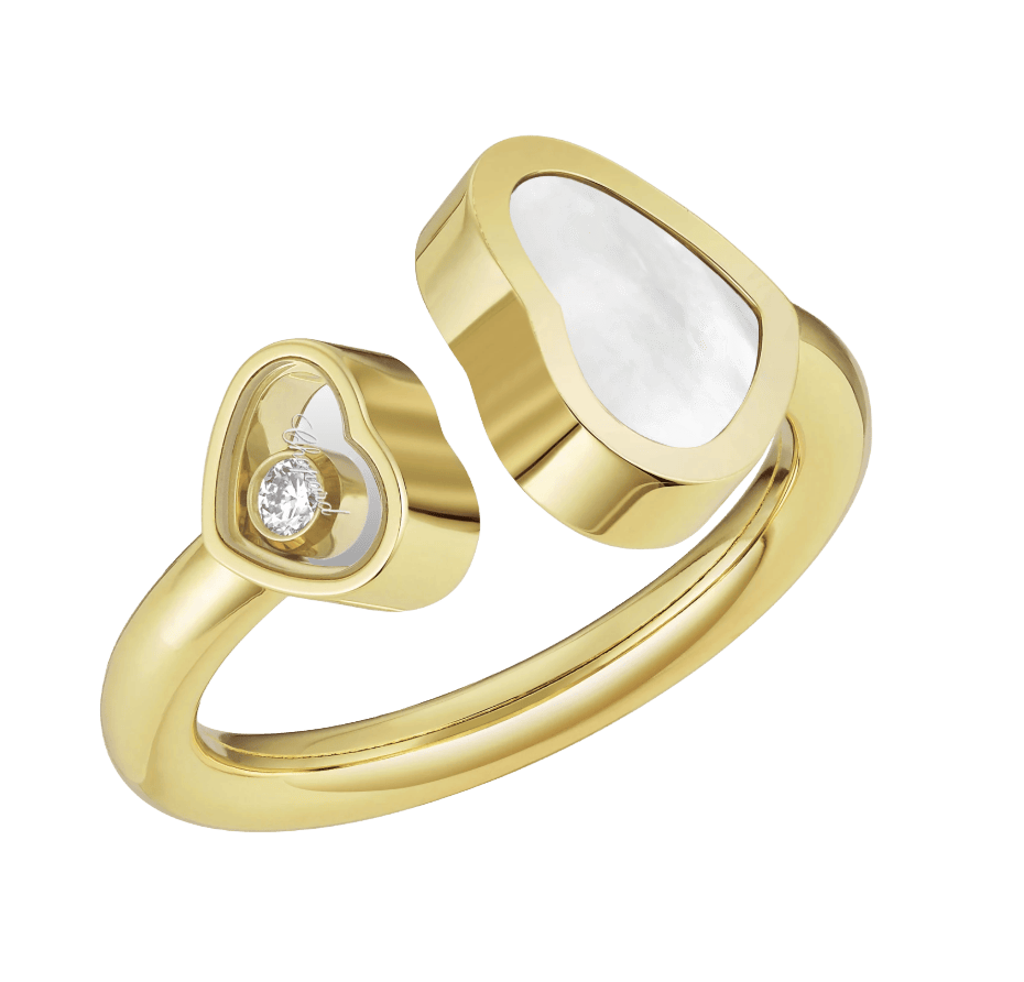 Happy Hearts Ring Mother of Pearl