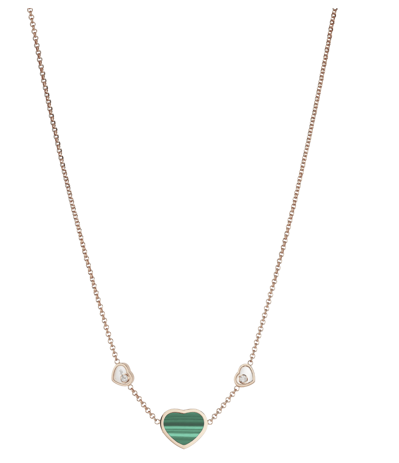 My Happy Hearts Necklace Malachite