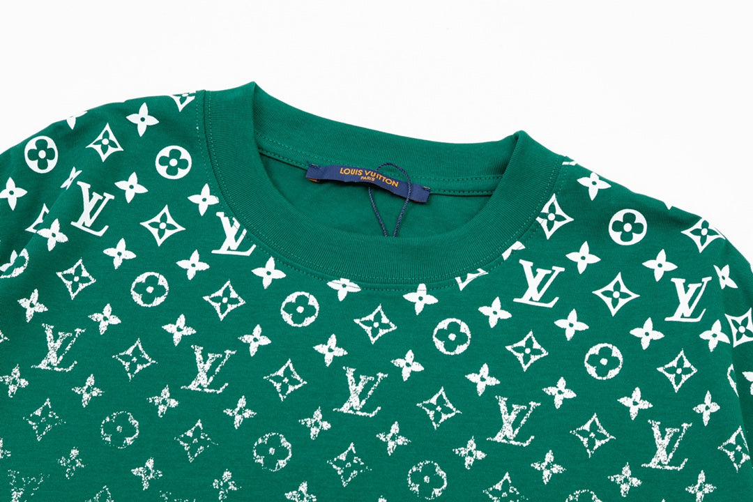Gradient monogram print T-shirt