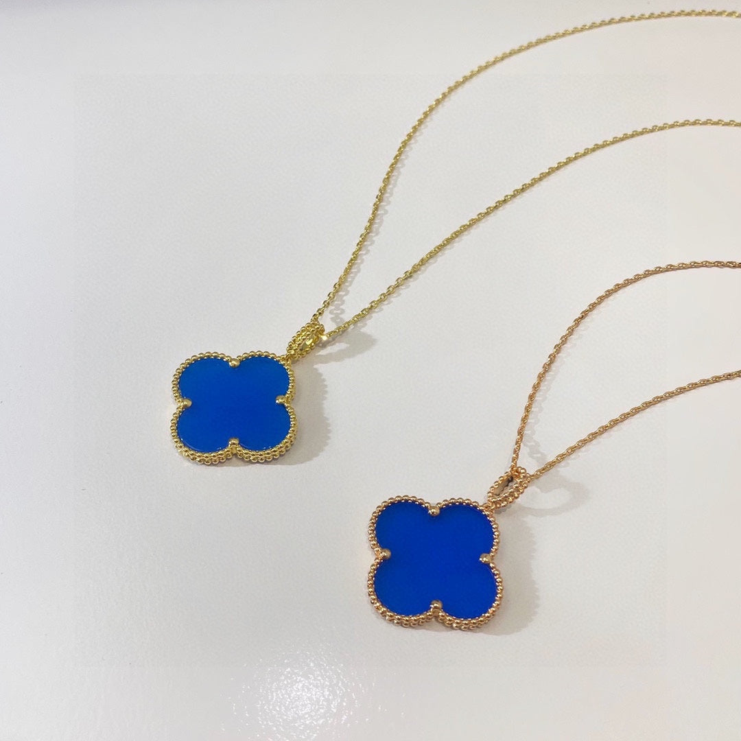 18K Celestial Magic Alhambra Agate Clover Necklace