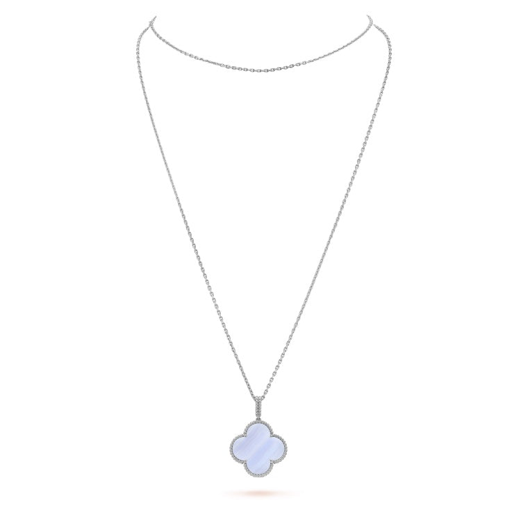 18K Celestial Magic Alhambra Purple Necklace