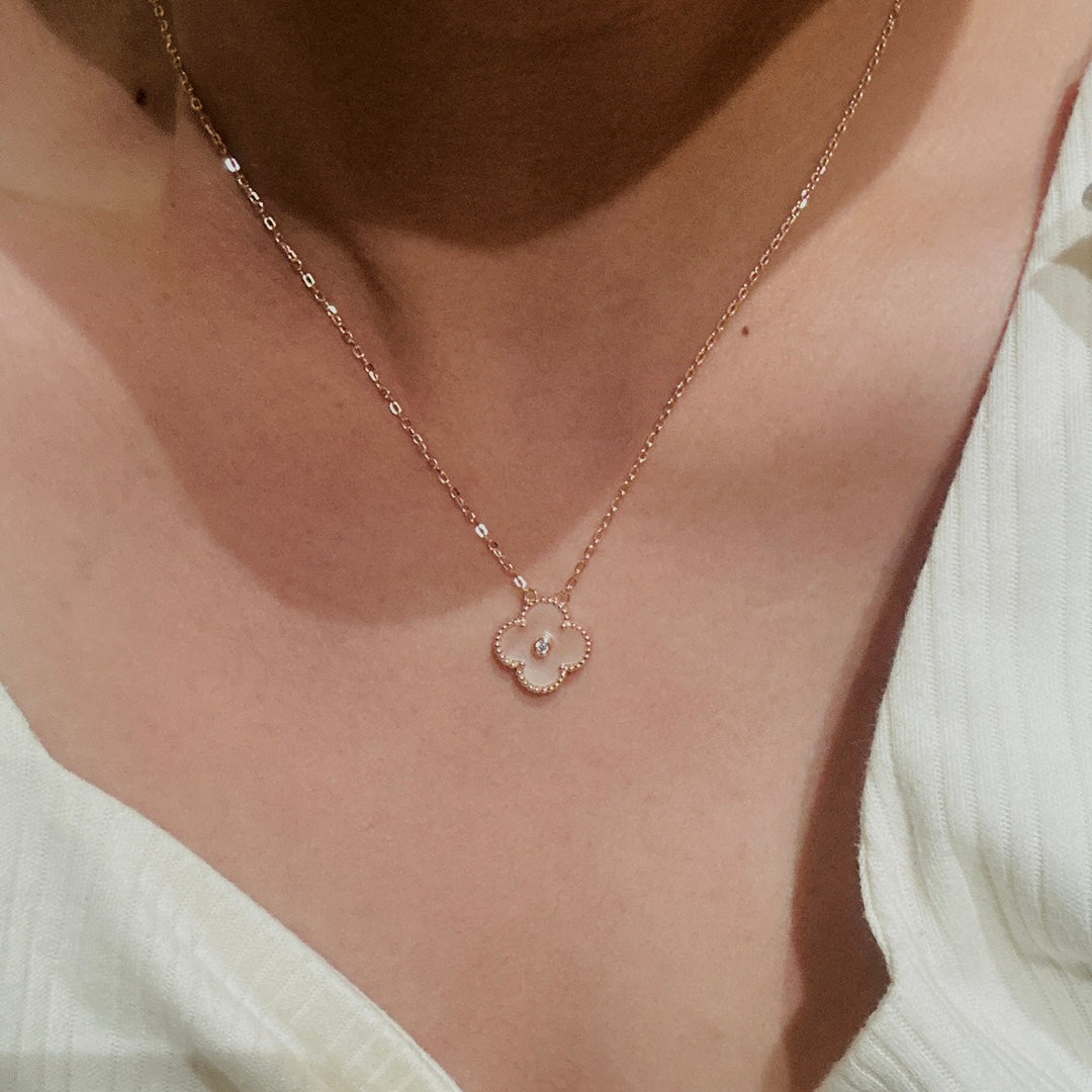 18K Celestial Sweet Alhambra Clover Necklace