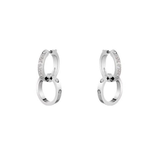 18K Celestial Love Diamond Earrings