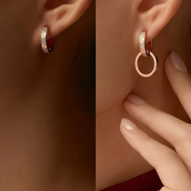 18K Celestial Love Diamond Earrings