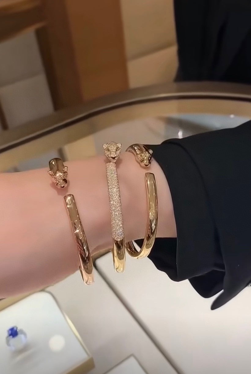 18K Celestial Panth̬re De Diamonds Bracelet
