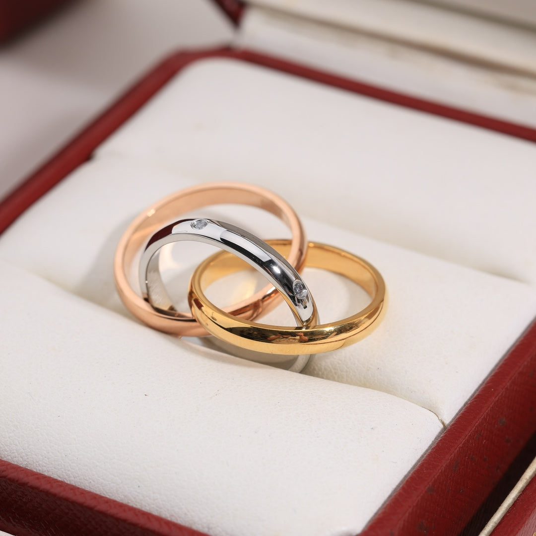 18K Celestial Trinity Five Diamonds Ring