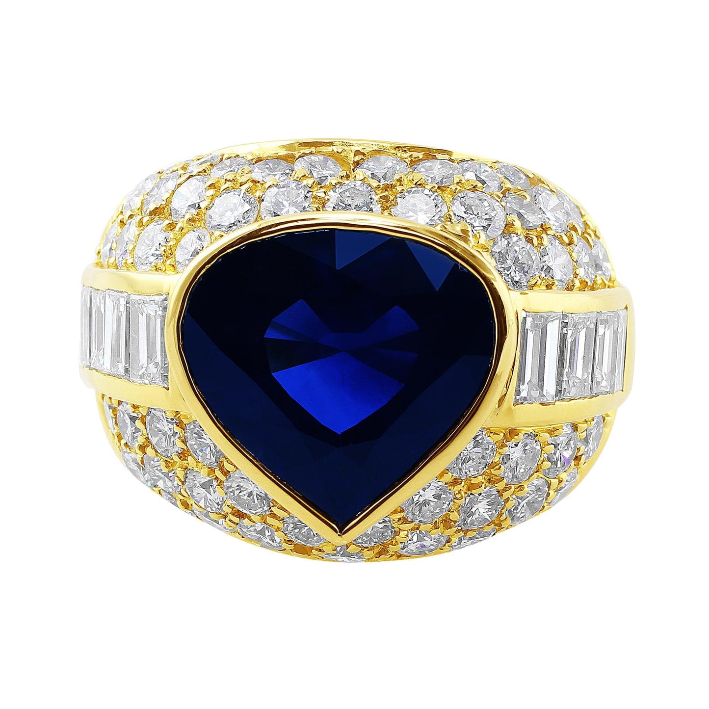 Sapphire Bulgari Ring 10ct, Gubelin Certified