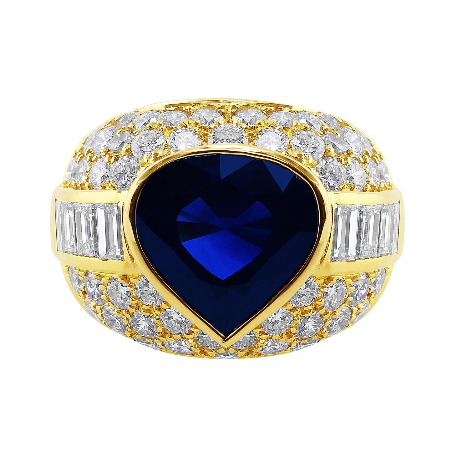Sapphire Bulgari Ring 10ct, Gubelin Certified