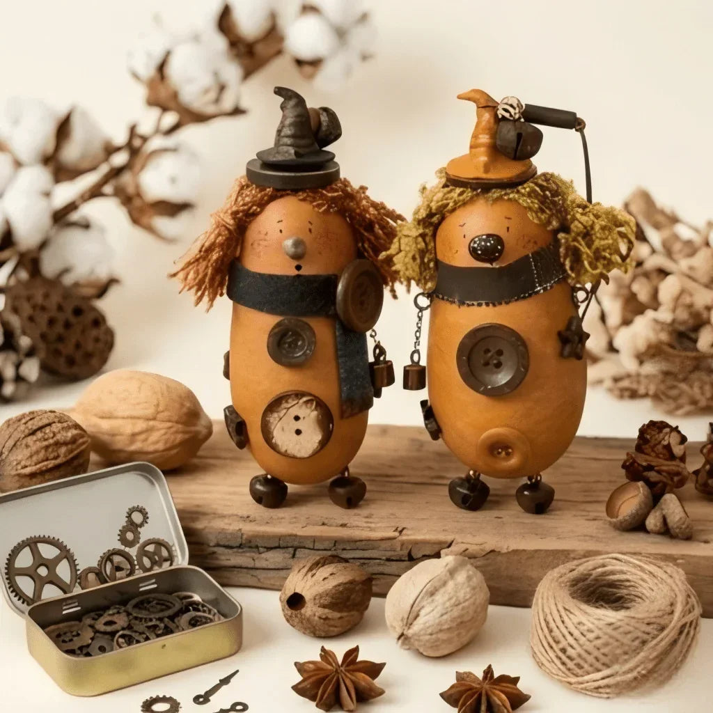 Lumos & Luna Pod Sprite detail – handmade matching twin forest spirit gift for couples | ZAPIFIY