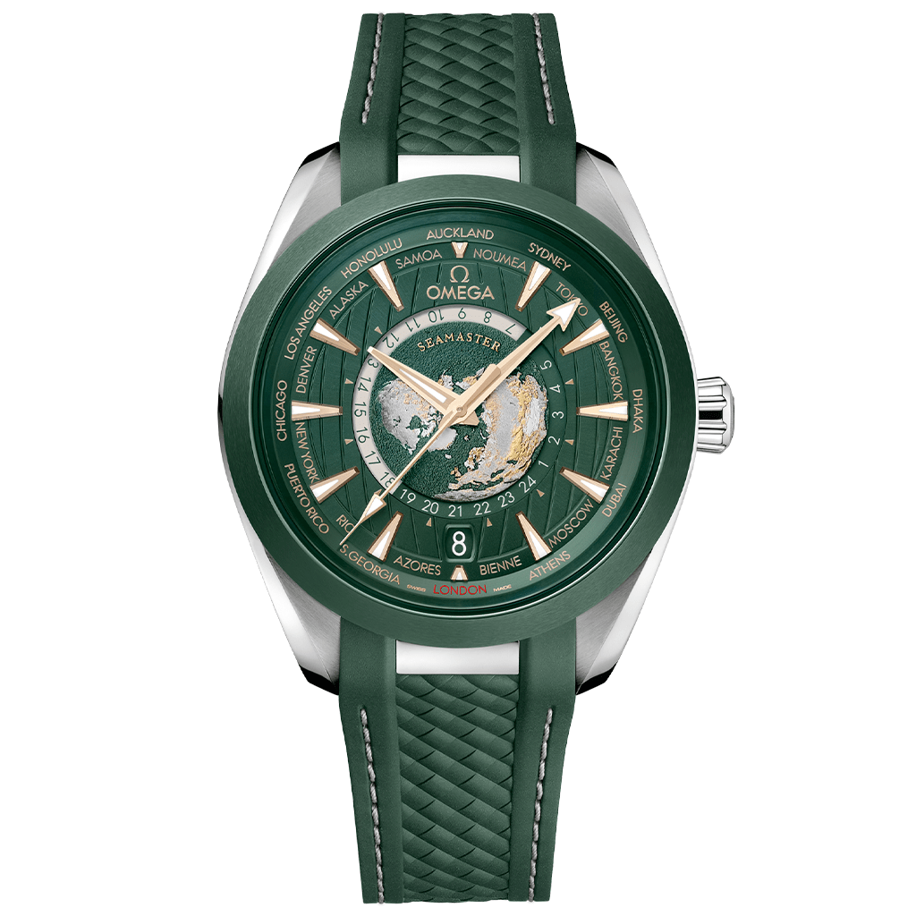 Seamaster Aqua Terra 150m Co‑Axial Master Chronometer GMT Worldtimer 43 mm 220.32.43.22.10.001