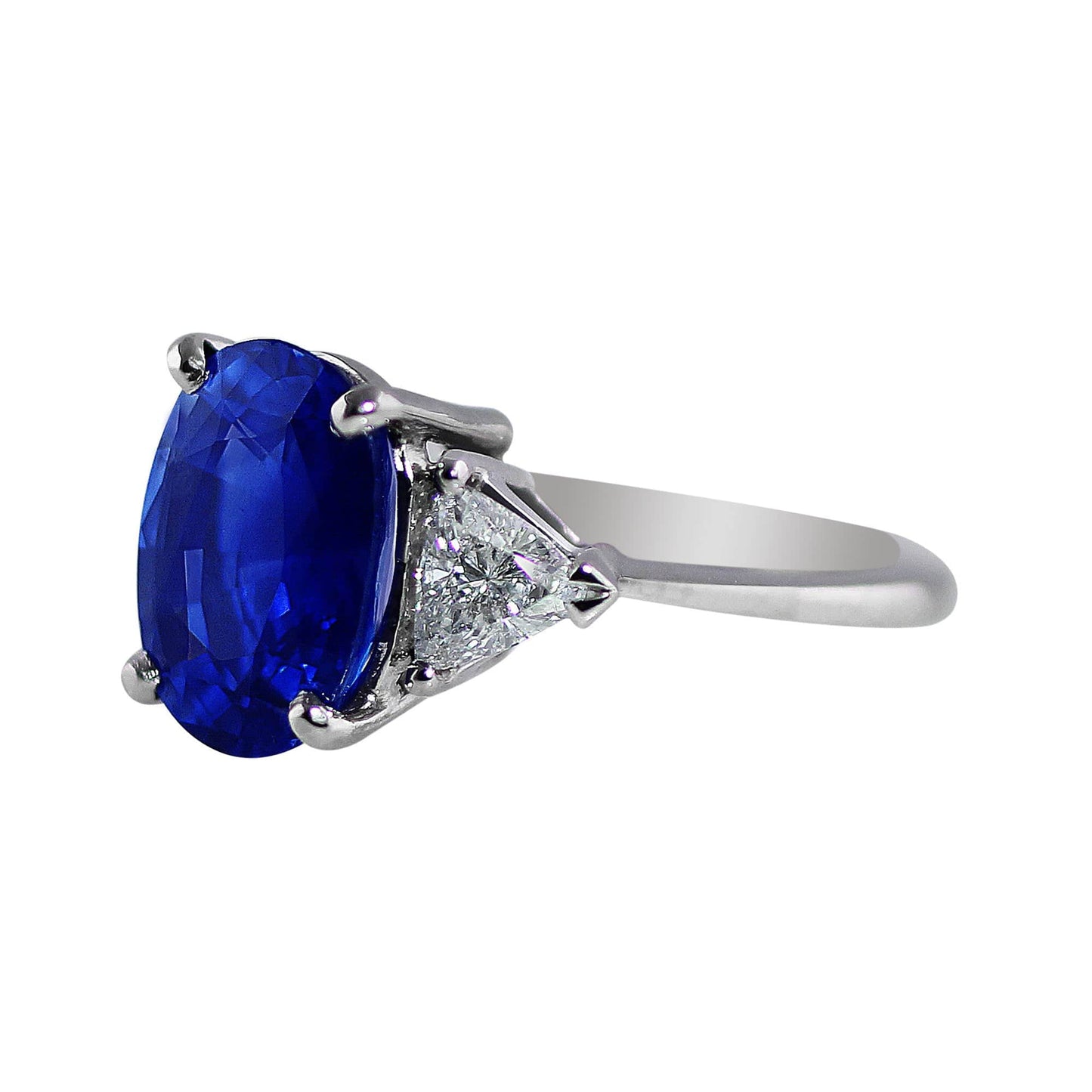 Platinum 5.69ct Ceylon Sapphire Ring
