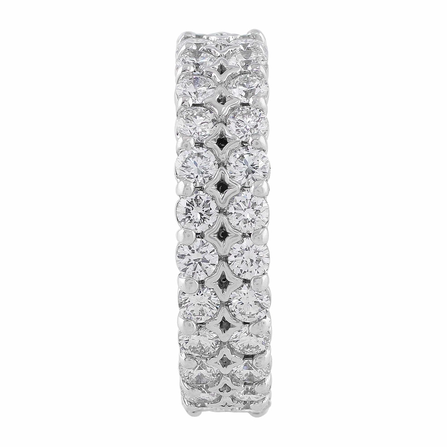 18k White Gold Diamond Eternity Prong Set Ring