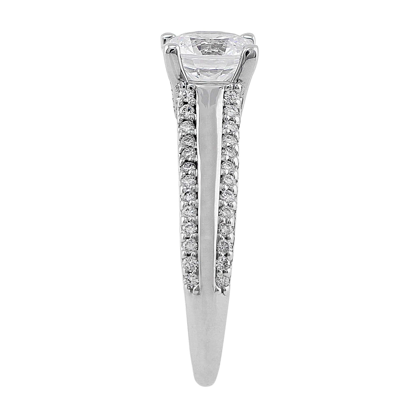 18k White Gold Diamond Classic Ring