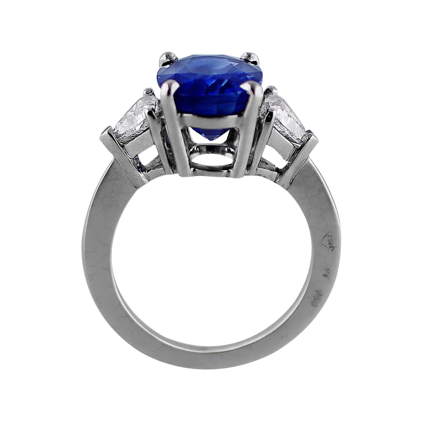 Platinum 5.69ct Ceylon Sapphire Ring